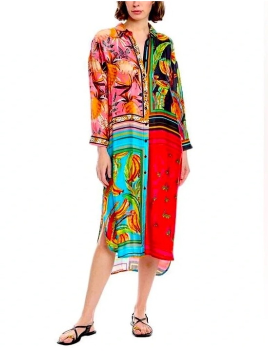 FARM Rio Dresses & Skirts - Farm Rio Mixed Scarf Dress Small